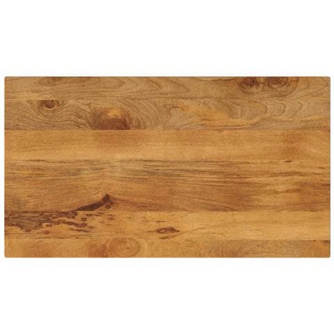 Piano per Tavolo 100x60x2,5cm Rettangolare Legno Massello Mango - Foto 1