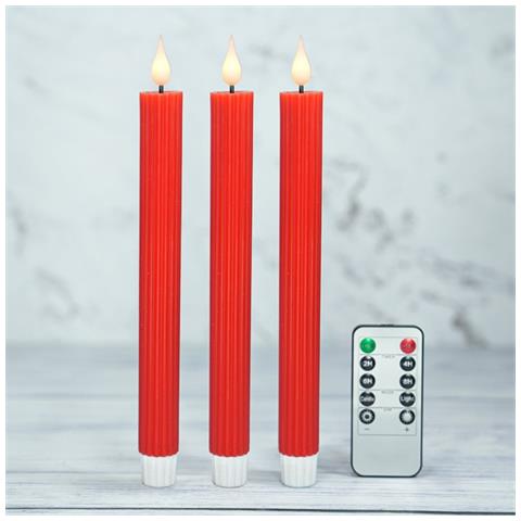 Candele Led Senza Fiamma Con Telecomando E Effetto Goccia D'acqua - Perfette Per Matrimoni E Natale - Foto 2