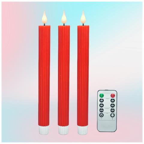 Candele Led Senza Fiamma Con Telecomando E Effetto Goccia D'acqua - Perfette Per Matrimoni E Natale - Foto 7