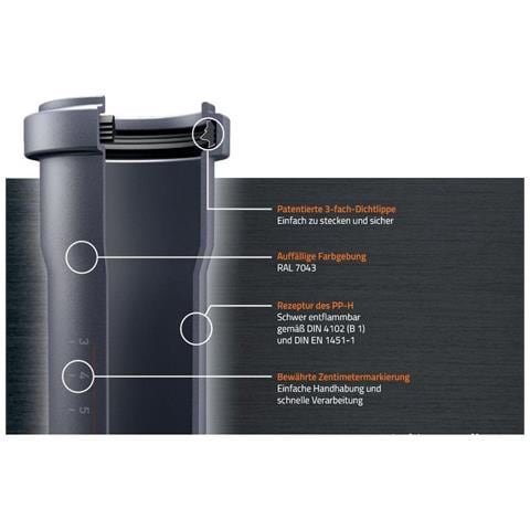 Tubo Ht 40mm Per Scarico Domestico  Dn40  Grigio - Foto 2