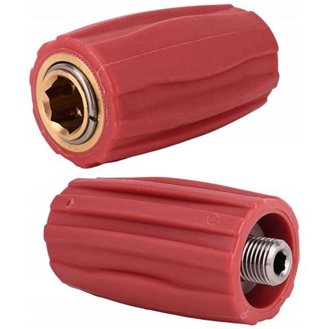 Connettore Rapido D12 1/4m - Compatibile Con Idropulitrici Nilfisk Alto, Kew, Kranzle | 250 Bar, 150°c | Filettatura 1/4"" M | Alta Resistenza - Foto 1