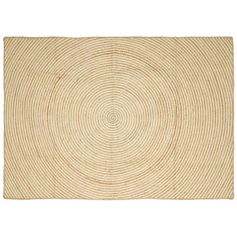 Tappeto Naturale e Bianco 200 x 290 cm Juta - Foto 1