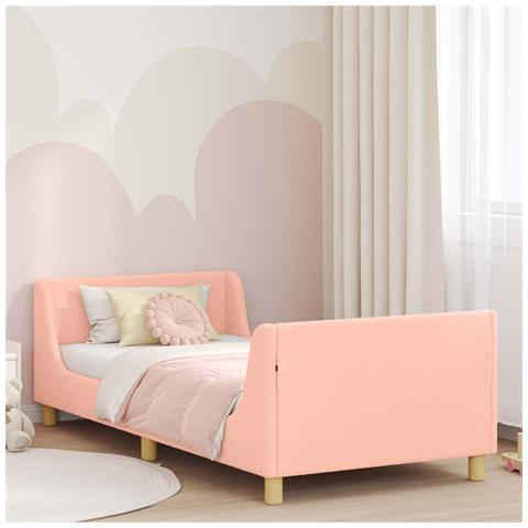 Struttura letto bambini con testata Rosa 90 x 190 cm - Foto 2