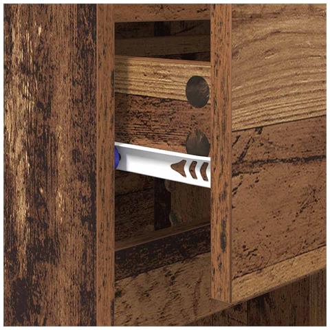 Armadio da Notte con cassetto Legno vecchio 40 x 35 x 70 cm - Foto 9