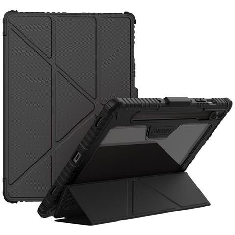 Cover per Galaxy Tab S10 FE - Pelle /PU, Nero, Auto Wake /Sleep - Foto 1