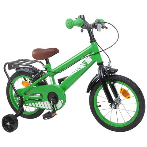 Bicicletta per Bambini 16 Pollici per bambini di 4-6 anni Verde - Foto 2