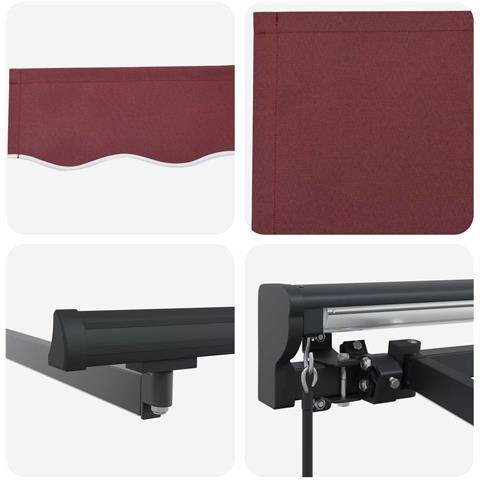 Cornice per Tenda Manuale con LED 5 × 3,5 m - Foto 8