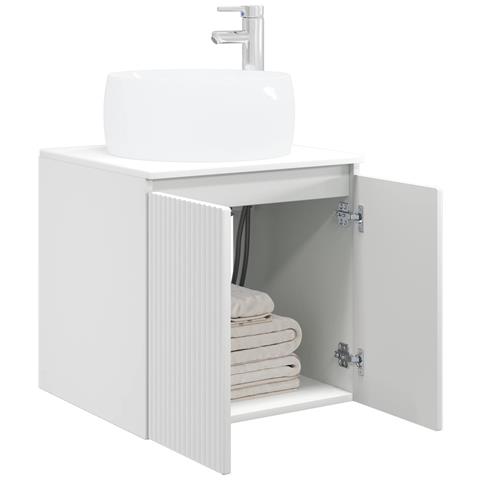 Mobile Lavabo da Parete Bianco 49,5 x 44,5 x 66 cm - Foto 2
