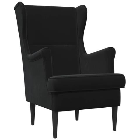 Poltrona Nero Velluto - Foto 1