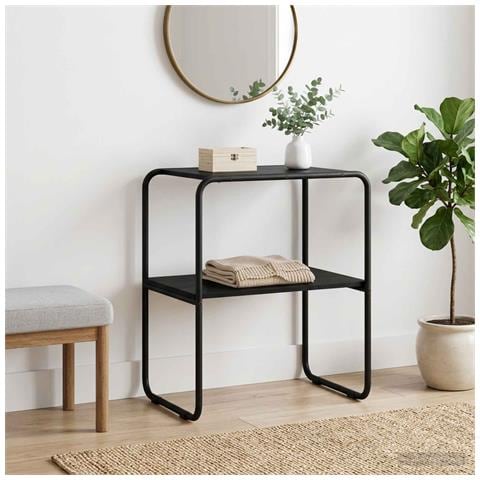 Tavolo consolle Rovere Nero 60 x 42,5 x 70 cm - Foto 2