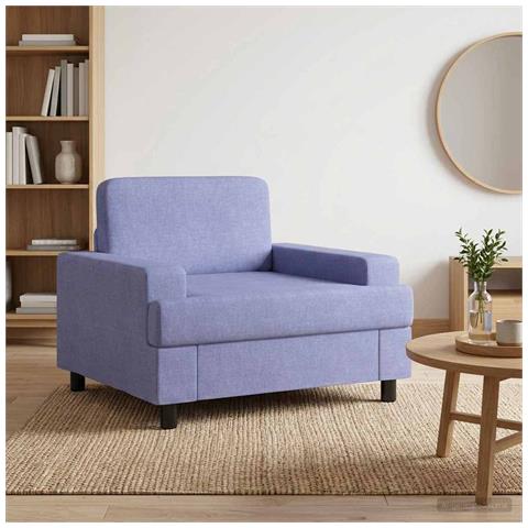 Poltrona Blu jeans Tessuto - Foto 2