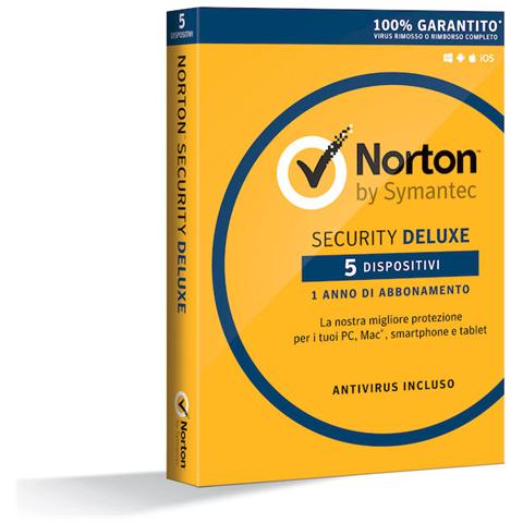 Norton Security Deluxe 1 Licenza per 5 Dispositivi Italiano - Foto 1