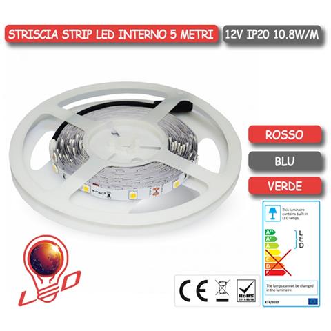 V-tac Vt-5050 Striscia 300led Smd5050 Strip 5m Ip20 Luce Verde - Sku 2138 - Foto 2