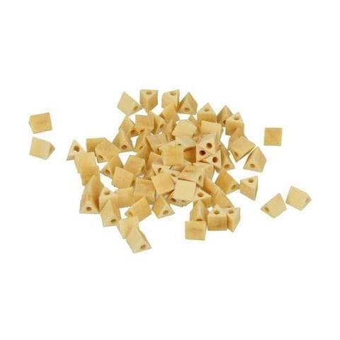 80 Perline Di Legno Triangoli 5 Mm - Foto 1