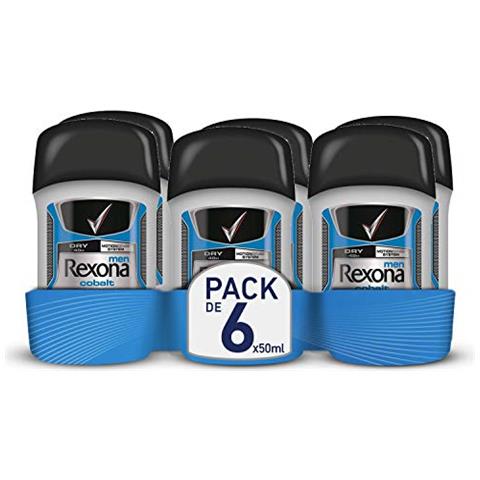 Rexona - Stick Cobalto Deodorante, Uomo Confezione 6 (6 X 50 Ml)  - Foto 1