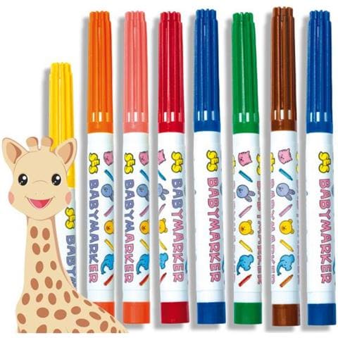 My First Sophie La Girafe - Pennarelli Per Bambini (Children's My First Sophie La Giraffe Baby Markers Set, 8 Colours, Unisex, 12 Months And Above, Multi-colour [14491])  - Foto 2