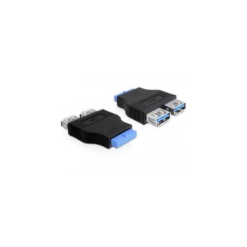 Adattatore Usb 3.0 Interno 20 Poli Femmina 2 X Usb 3.0 - Foto 3