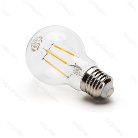 Lampadina Led Filamento A60 6w Attacco E27 700 Lumen 6500k Luce Fredda D60h105mm Angolo 360 Gradi Equivale A 54w Incadescenza - Foto 1