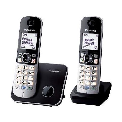 Kx-tg6812 Telefono Dect Nero, Argento Identificatore Di Chiamata - Foto 1