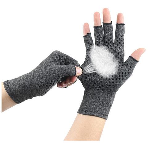 Guanti A Compressione Mezze Dita 1 Paio Grey S - Foto 7