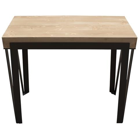 Consolle Allungabile 90x40/190 Cm Rio Small Telaio Antracite - Abete Tinto - Foto 2