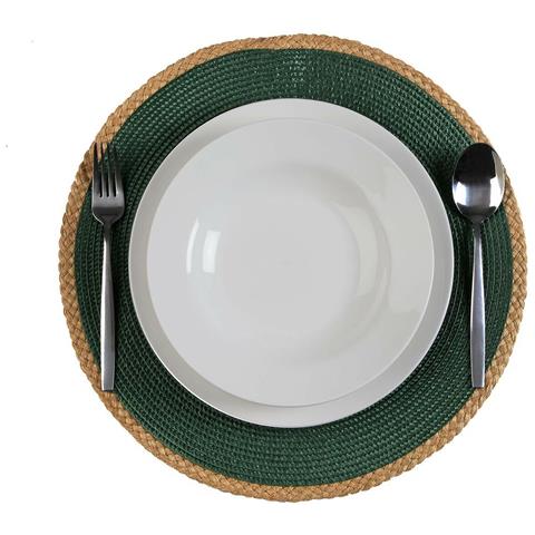 Sottopentola Verde Juta Polipropilene Giacinto D'acqua 38 X 38 Cm - Foto 1