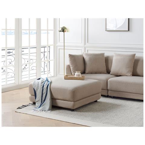 Ottomano Tessuto Beige Sigtuna - Foto 1