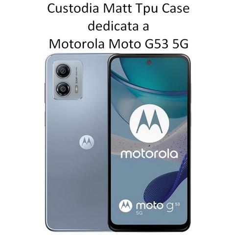 Custodia Tpu Silicone Cover Case Per Motorola Moto G53 - G53 5g Black - Foto 2