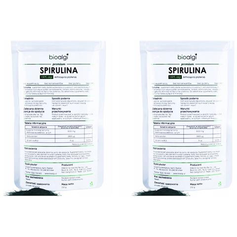 2x Spirulina Platensis Bioalga In Polvere - Integratore Alimentare Ad Alta Concentrazione Di Nutrienti - Foto 1