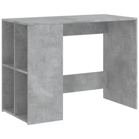 Scrivania Grigio Cemento 102x50x75 Cm In Legno Multistrato - Foto 2