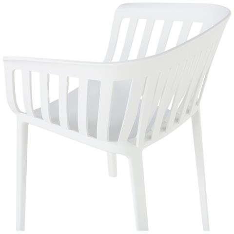 Sedia Da Pranzo Plastica Bianca Dallas - Foto 2