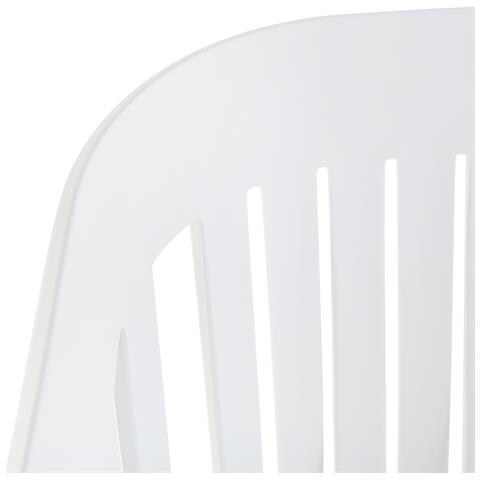 Sedia Da Pranzo Plastica Bianca Dallas - Foto 8