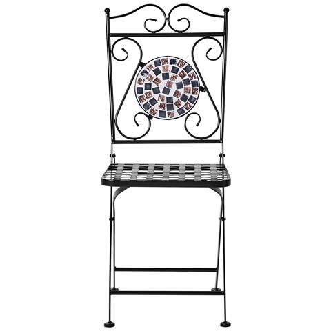 Set Di 2 Sedie Metallo Nero Carpino - Foto 2