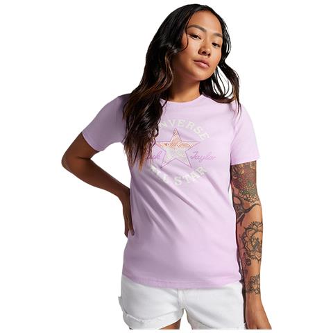 Chuck Taylor Patch T-shirt 10026362-a03, Donne, Viola, S - Foto 1