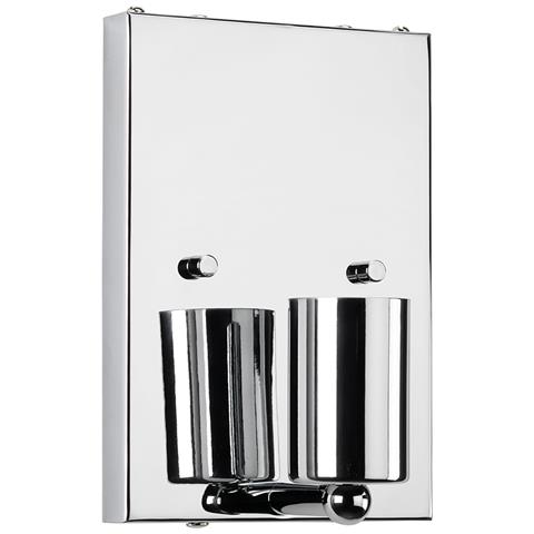 Applique Contemporanea Cooper Acciaio Cromo Lucido 1 Luce E27 - Foto 3