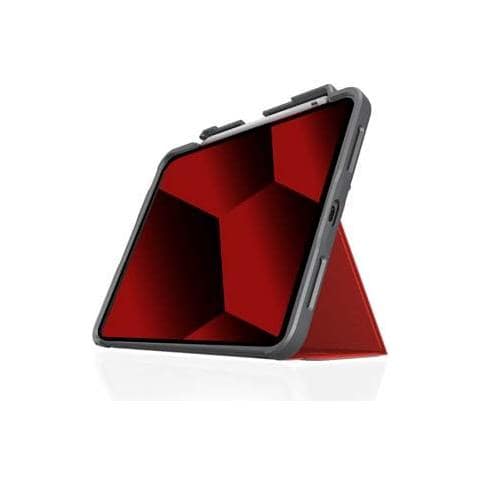 Custodia Per Ipad 10,9"" 2022 Dux Plus Rinforzata Slot Da Apple Pencil, Rosso - Foto 2