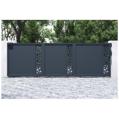 Cancello Scorrevole 5m Sunny H. 160 Grigio Alluminio - Foto 2