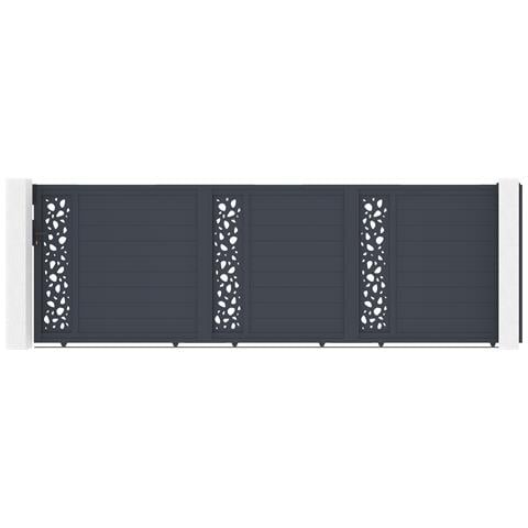 Cancello Scorrevole 5m Sunny H. 160 Grigio Alluminio - Foto 1