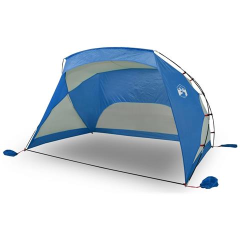Tenda Da Spiaggia Azzurra 274x178x170/148 Cm Poliestere 185t - Foto 2