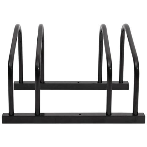 Portabici Per 2 Biciclette Acciaio Nero - Foto 2