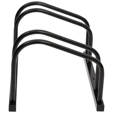 Portabici Per 2 Biciclette Acciaio Nero - Foto 3