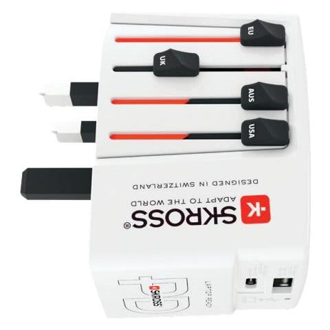 World Usb Charger Fotocamera, Lettore E-book, Computer Portatile, Power Bank, Smartphone, Orologio Intelligente, Tablet Bianco Ac Interno - Foto 1