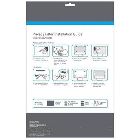 Glbb17383215 Schermo Anti-riflesso Filtro Per La Privacy Senza Bordi Per Display 43,9 Cm (17.3"") - Foto 2