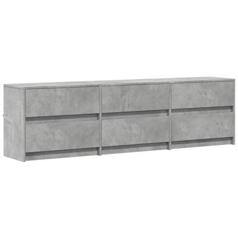 Mobile Porta TV con LED Grigio Cemento 180x34x50cm Truciolato - Foto 2