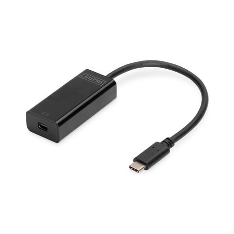 Adattatore Grafico DA-70878 Mini Display Port USB Type-C 4K Nero - Foto 1