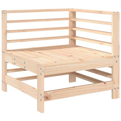 Set Salotto Da Giardino 6 Pz In Legno Massello Di Pino - Foto 3