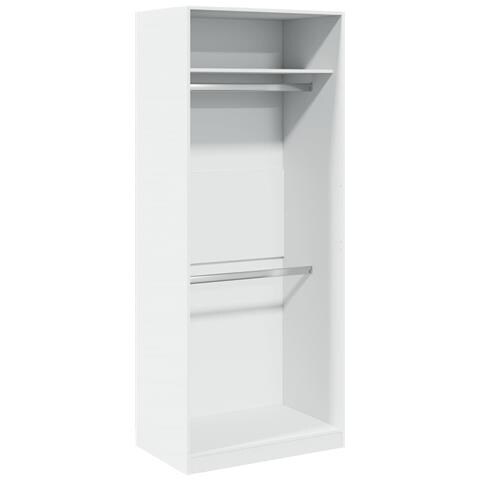 Armadio Bianco 80x50x200 Cm In Legno Multistrato - Foto 2