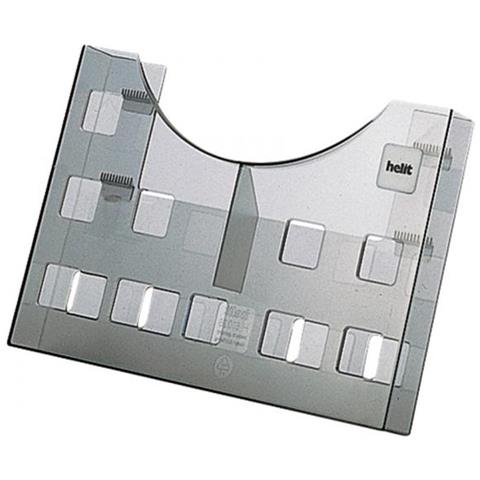 Helit H6102608 Vassoio Da Scrivania Polistirolo Grigio - Foto 1