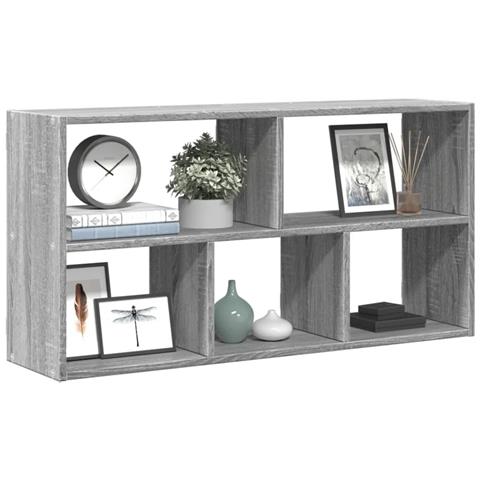 Scaffale A Muro Grigio Sonoma 100x25x50 Cm In Legno Multistrato - Foto 1
