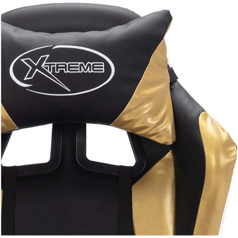 Sedia Da Gaming Con Luci A Led Rgb Oro E Nera In Similpelle - Foto 8